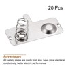 MECCANIXITY Battery Spring Plate AA Battery Spring Contact Nickel Plate