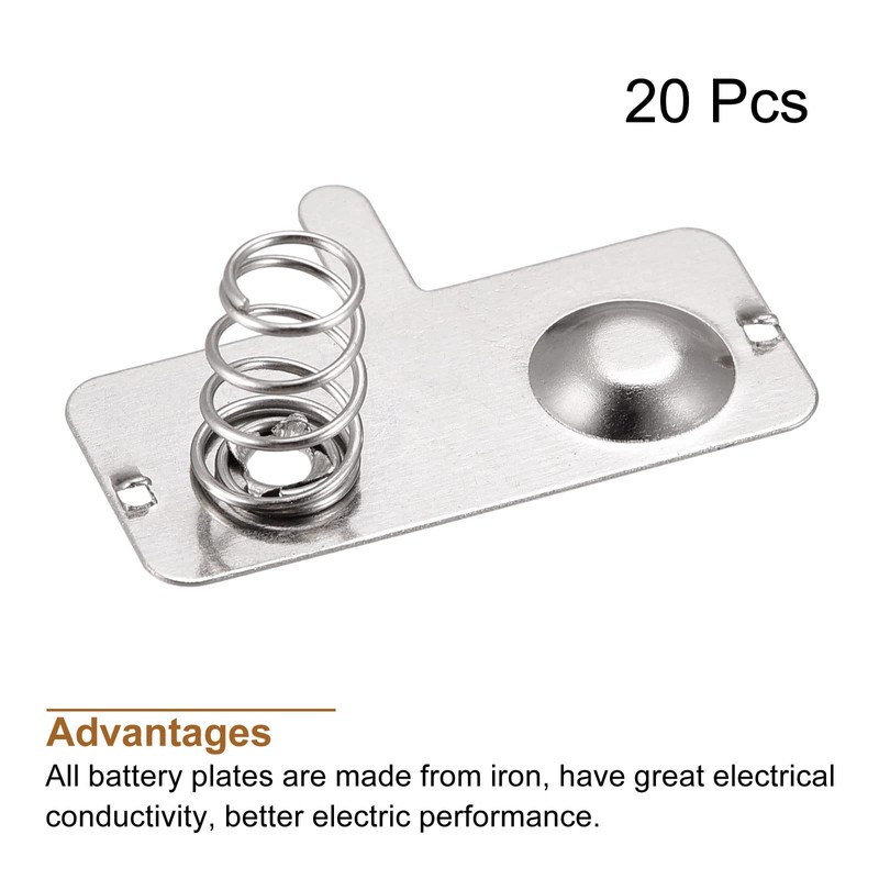 MECCANIXITY Battery Spring Plate AA Battery Spring Contact Nickel Plate