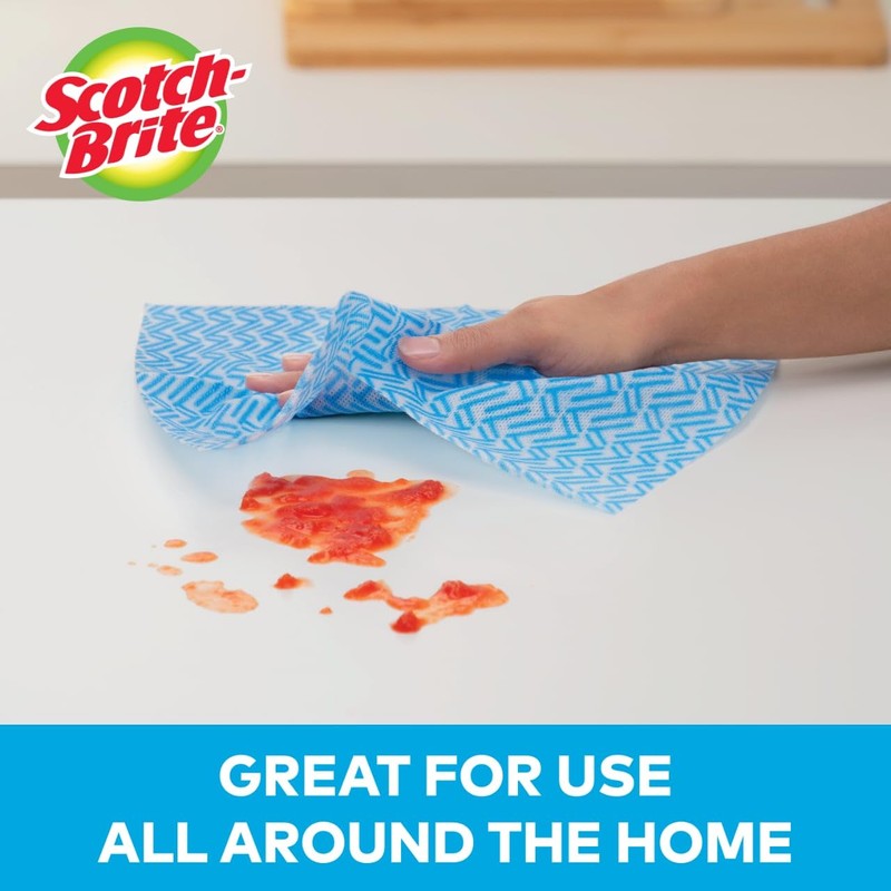 Scotch-Brite High Performance Kitchen Wipes, 5-Wipes/Bag, 12 Bags/Case (60 Wipes