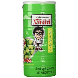 KOH KAE Peanuts Wasabi. Crackers, Peanuts, Nori, Wasabi Flavor 230 G / Cans Made in Thailand