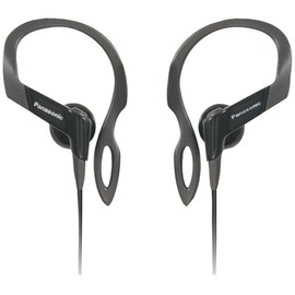 Panasonic RP-HS16-K In-Ear Earbud Heaphones with Flexible Ear Hinge (Black)