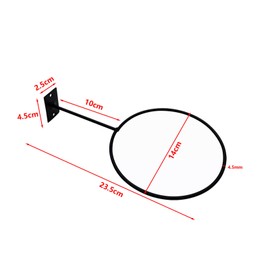 DYOUen 8 Pieces Wall Mount Ball Rack Wall Mounted Ball Holder Universal Metal Shelf Mounted Holder Black for Basketball Football Volleyball Rugby (8)