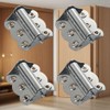 Adjustable Screen Door Hinge Sdjdhej 4Pcs Tri Clamp Stainless Steel