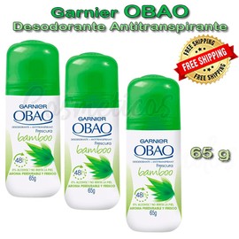 Garnier 3 pack Deodorant Obao Garnier Women Bamboo net wt 2.3 oz each  Made in Mexico