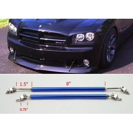 Unbrand Blue 8" Adjustable Rod Support for Chevy Bumper Lip Diffuser Spoiler splitters