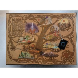 God Of War Ragnarok Custom Made Cloth Map of Yggdrasil 9 Realms