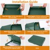 HUA JIE A4 Storage File Boxes Plastic Archives Cases with