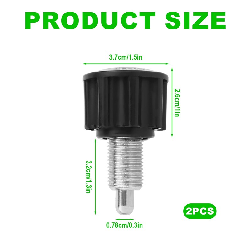 Penitue 2pcs M16 Pull Pin Knobs, Spin Bike Height Adjusting