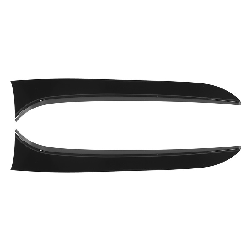 2pcs Rear Window Side Spoiler Canard Wing Glossy Black Replacement