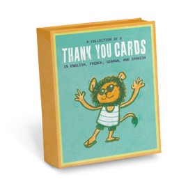 Em & Friends Boxed Thank You Cards: Around the World (English, French, German, and Spanish Cards - Box of 8 Multi-Lingual Thank You Notecards With Envelopes)