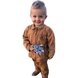 ZoohandsYouth Gardening Gloves, Cotton Jersey, 4 Pair Pack, Zebra & Alligator Print (Small Ages 3-6)