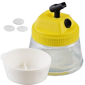 Agora-Tec airbrush cleaning pot AT-CP-01, three in one, cleaning and holding airbrushes guns and mix of colors