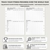 KOMPASS Fitness Planner, A5 Workout & Progress Tracking Inserts, 25