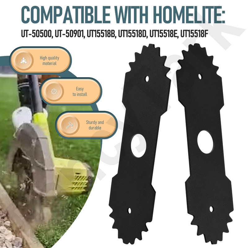 HandyTek 2 Pack 638006008 Heavy Duty 9 inch Edger Blade/w