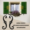 BTAMUD 6 Pcs Shutter Dog Fasteners Hardware, 6.5" Black S