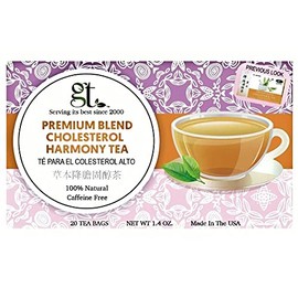 GT Cholesterol Tea Premium Blend, 1.34 Ounce Box (20 Tea Bags) (2-Pack)