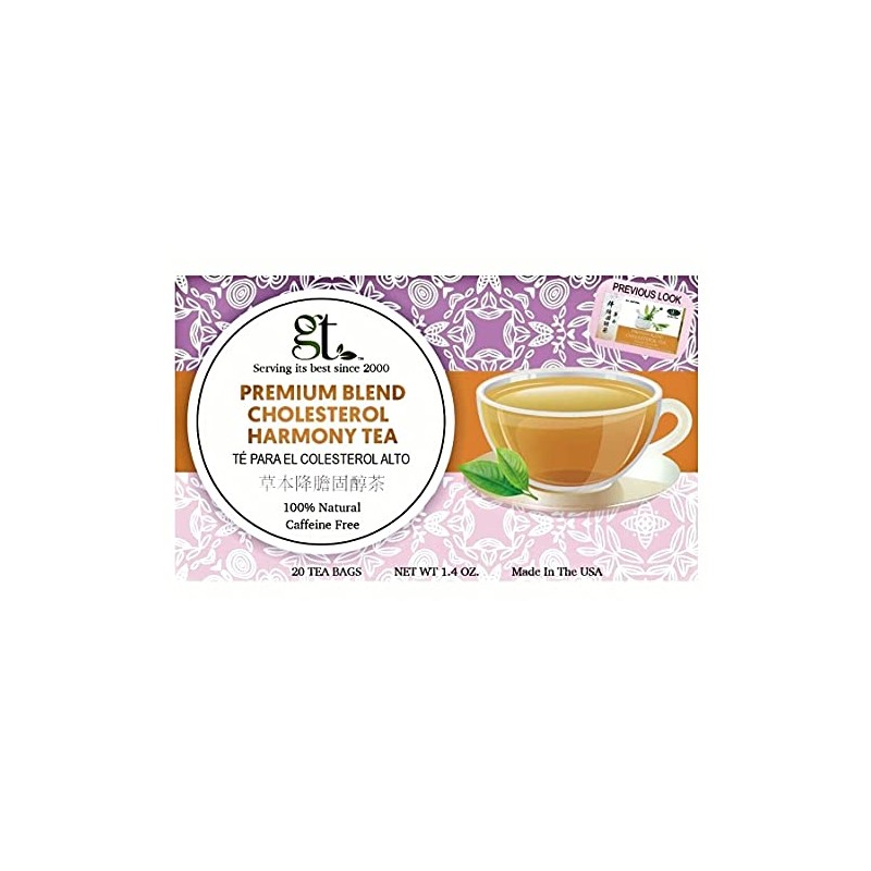 GT Cholesterol Tea Premium Blend, 1.34 Ounce Box (20 Tea