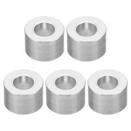PATIKIL M6 Aluminum Spacers, 5 Pcs Metal Spacer Aluminum Round 6.2mm ID x 12mm OD x 8mm L Thickness Aluminum Spacer 1/4in ID Screw Standoff for 1/4" or M6 Screw Bolts