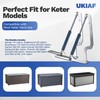 2 Pack Keter Deck Box Hinge Replacement for Keter Outdoor