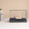 EHEYCIGA Fluffy Dog Crate Bed for Small Dogs, Plush Faux