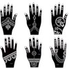 Tigris Tattoo Template for Henna Hand Painting 6 Sheets
