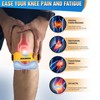 Healrecux Silicone Patellar Tendon Support Strap, Adjustable Non-Slip Patella Band