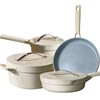 Ceramic Nonstick 7-Piece Cookware Pots and Pans Set, PFAS &