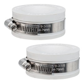 Fernco QC-102W 2 Pack 2-in. Qwik Cap Flexible PVC Pipe Cap Drain Waste and Vent, White