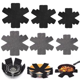 IKOPFLN Pack of 12 Pan Protectors, Pan Protectors, Pot Protectors, Felt Pan Protectors, Stacking Protection, 3 Different Sizes, Pan Protectors to Protect Against Scratches (38-35-26 cm), a