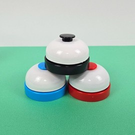 Halli Galli Style Color Table Bell for Quiz Board Games and Desk Calls Desk Red 3ea