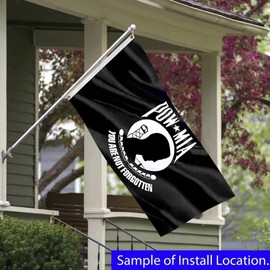 Pow Mia Flags 3x5 Outdoor Double Sided,3 Ply Banner 200D Polyester Heavy Duty Military Flags,You Are Not Forgotten Prisoner of War Flags with Durable Canvas Header and 2 Brass Grommets