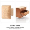 Gadpiparty 10pcs Handle Wooden Knobs Cabinet Knobs Square Door Knobs