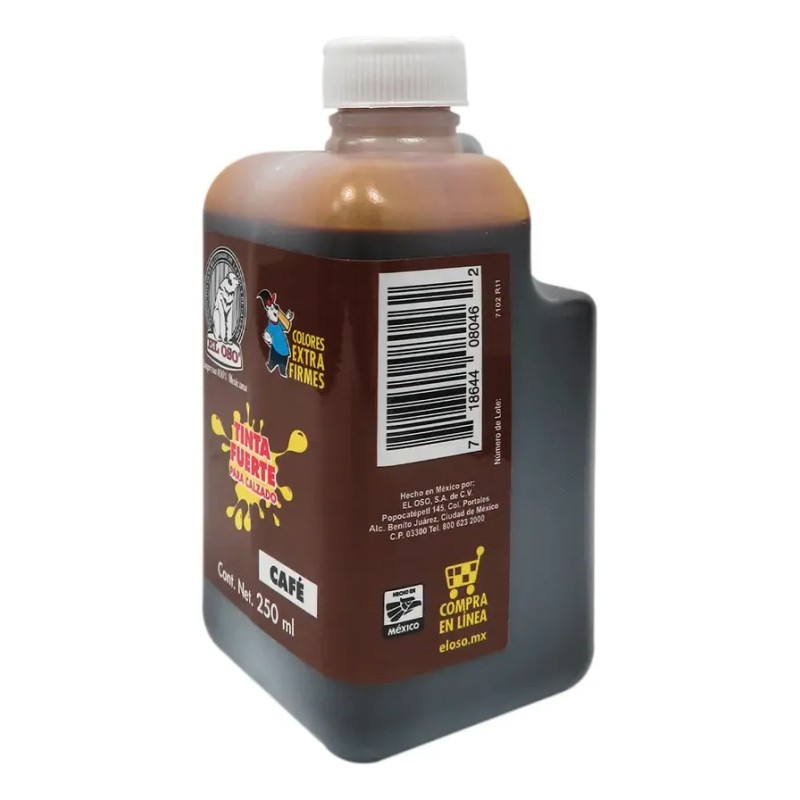 Tinta Para Calzado El Oso 8046 Cafe 250 ml