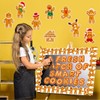 Kepeel Christmas Gingerbread Bulletin Board Classroom Decoration, Gingerbread Man Paper