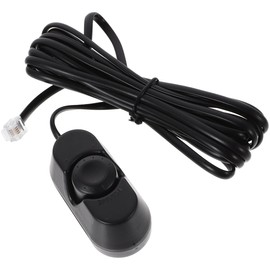 Remote Car Amplifier Volume Control Knob, Black PVC, 157.48 Inch, Easy Install, Compatible with Most Car Models, Bass Adjuster for Subwoofer, Audio Control Accessory