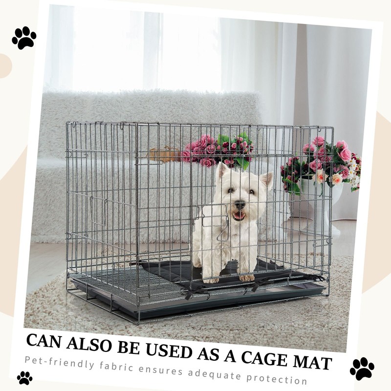 Thyle Dog Crate Divider Panel, Black Thick Dog Kennel Divider
