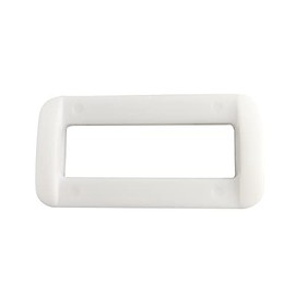3/4 inch 20mm White Rectangle Plastic Dee Ring D Webbing Belt Ribbon Buckle 50Pcs SORTUMOLA CT1248