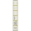 Dritz 81435 Omnigrid Quilters Ruler-1 in. x 6 in.