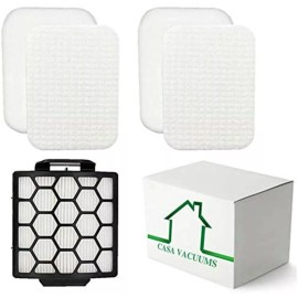 Casa Vacuums 1 HEPA  + 2 Foam Filter for Shark Navigator Pet Plus NV150 NV251 NV255 ZU62 ZU60