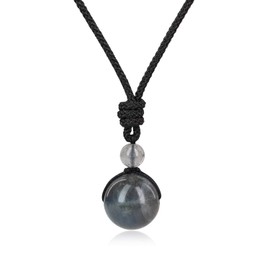 COAI Necklaces Lucky Ball Pendant, labradorite, Labradorite