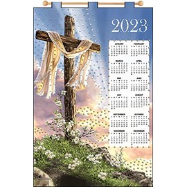 Design Works Crafts 2023 Sequin Calendar Kit, He is Risen