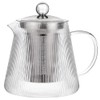 Cristel Darjeeling Collection Borosilicate Glass Teapot, 41 Ounces, With Stainless