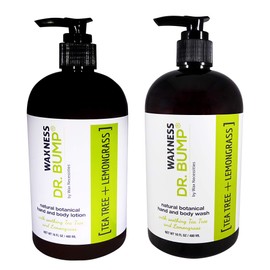 Waxness Dr. Bump Botanical Body Lotion and Wash with Tea Tree and Lemongrass 2 X 16 fl oz / 480 ml