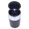 Car Ashtray Smokeless Blue LED Ashtray Cup Holder with Double