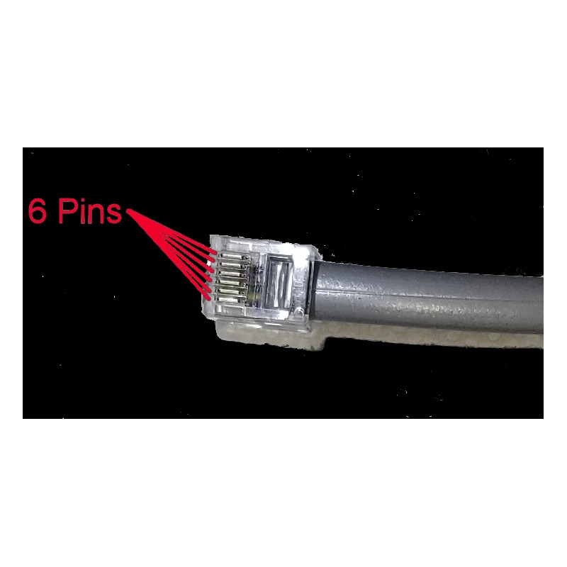 Unbranded/Generic Microphone Extension 6 Pin Modular for any Radio with