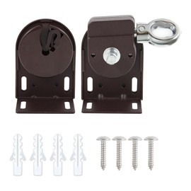 Sunshade Replacement Accessories, Metal Ring Installation Bracket, Universal for Coolaroo External Roller Blinds, Sunshade Curtains, Indoor and Outdoor Cordless Roller Blinds (Iron Bracket,Brown)