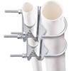 Ahvqevn 2 Sets Double Antenna Mast Clamp V Jaw Bracket