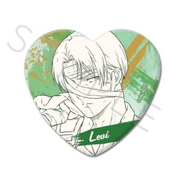 TV Anime Attack on Titan The Final Season Levi Vol. 9 Heart Shaped Can Badge WG