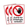 Strobo Zutritt für Unbefugte verboten Sign, 20 x 30 cm,