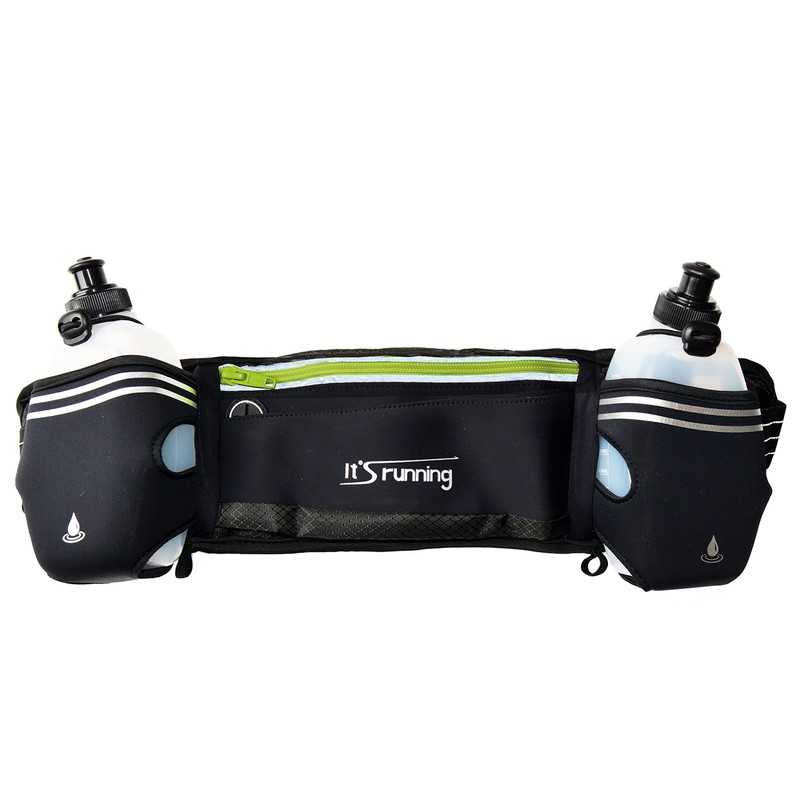 It's Running Unisex - Adult Hydra Running Belt, Black, One